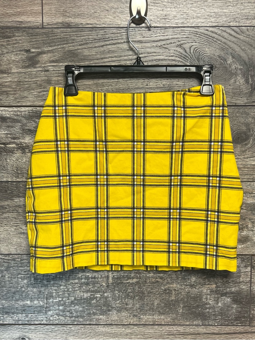 GUESS Originals Yellow Plaid Mini Skirt Women’s Small Clueless Y2K